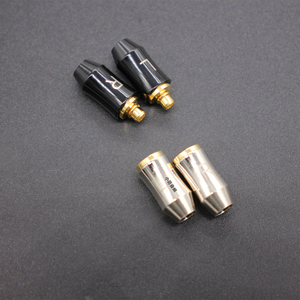 金属黑色 mmcx通用型SE535 215 846耳机插针插座适用 diy耳机
