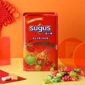 瑞士糖 Sugus混合水果味软糖550gVC果汁婚庆喜糖 六一节箭牌413g