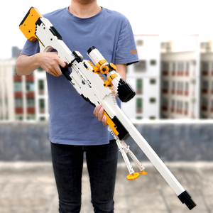 兼容乐高积木枪可射击awm成年高难度moc拼装csgo模型男孩吃鸡玩具