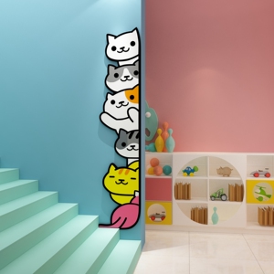 幼儿园墙面装饰环境创意主题布置材料环创贴早教室文化培训班楼梯