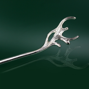 山河令鹿角纯银簪听白手作龚俊同款发簪