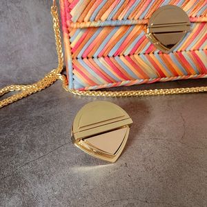 包配件五金扣女包锁扣diy毛线编织包扣金属箱包配件按插锁可拆卸