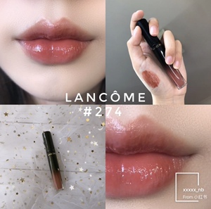 奶茶界的神仙~lancome兰蔻274黑管漆光唇釉 温柔奶茶色