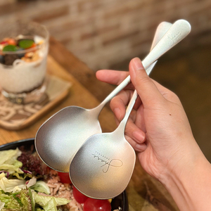 日式复古304不锈钢公勺大汤勺子汤匙长柄家用西餐餐具分餐勺菜勺