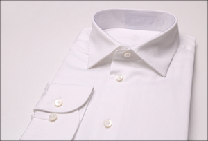 蓝豹 纯白色 净色 舒适全棉 细腻精致 舒适触感 四季款 长袖衬衫