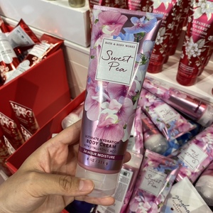 bbw身体乳霜226g一支甜豌豆sweet pea bath body works