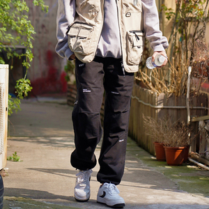 wtaps余文乐同款工装裤男 wtaps东京纪念版标语刺绣情侣工装长裤