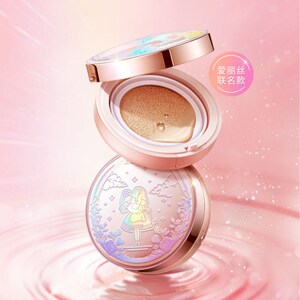 zeesea滋色花漾气垫bb霜爱丽丝系列紫色联名遮瑕提亮肤色官方正品