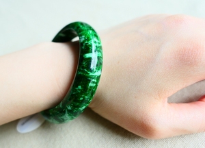 花青种翡翠手镯