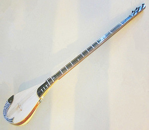 新疆民族乐器弹布尔