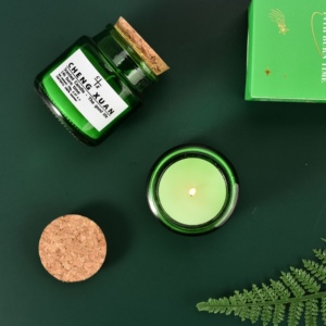 803人付款淘宝香薰蜡烛空杯 棕茶色玻璃瓶 玻璃烛台 防风杯 香薰蜡烛