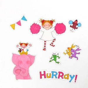 代购日本coco酱卡通女孩贴纸电脑笔记本本子diy贴纸