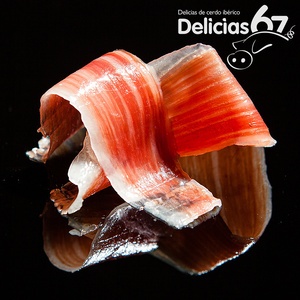 西班牙火腿生吃即食手工切片伊比利亚橡木果火腿Delicias品牌黑标