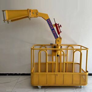 自动高空通用吊机施工装载建筑工地轴承专用小型;吊车吊篮顶框
