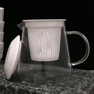 耐热玻璃陶瓷内胆过滤茶壶茶水分离中式一体公道杯飘逸壶