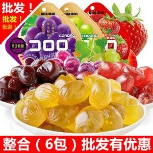 包邮 酷露露糖果零食UHA悠哈味觉糖水果汁QQ软糖草莓/葡萄味52g