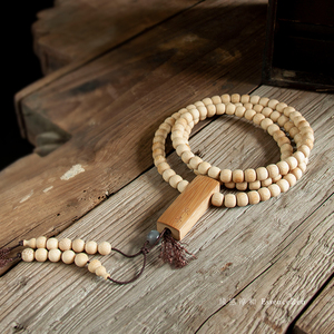 缘感淳和|欢喜 天然楠竹玉竹太阳石佛珠 禅珠 念珠禅意知性优雅