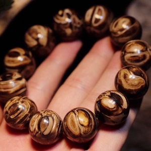 天然猛犸臼齿单圈手串猛犸牙料西伯利亚出土保真招财手串