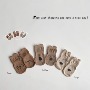 婴儿袜子胶点袜儿童中筒袜韩国童装宝宝地板袜儿童童装