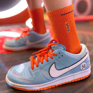 适配nike sb dunk low pro蓝白58赛车椭圆9mm纯色渐变腰果花鞋带