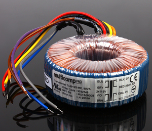 进口 noratel箭猪 80w双9v 12v 15v 18v 25v 55v 环形变压器 80va