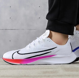nike 耐克 air zoom pegasus 37 飞马37跑步鞋白彩虹 bq9646-103