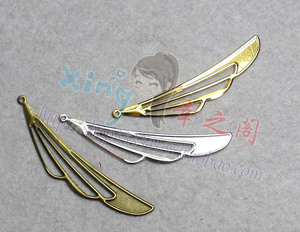 你疯了吧]iy配件60*13mm 蜓翼金属铁片 金/银白/铜