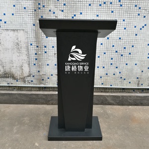 演讲台发言台 白色黑色酒店ktv餐厅门口迎宾接待台 咨询台服务台