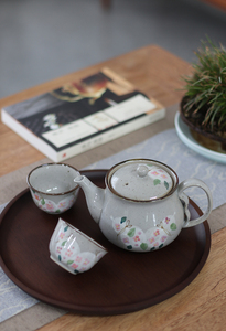 出口日本日式茶具陶瓷小茶壶带过滤网餐厅家用 礼盒茶具套装 葫芦