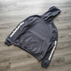 正确版本 侃爷 yeezy season5 第五季高街双臂字母刺绣卫衣男女