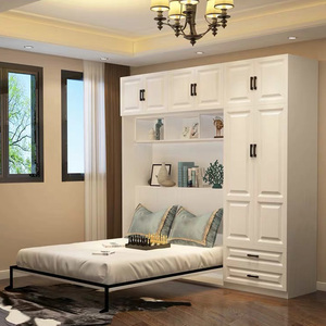 隐形床衣柜一体多功能小户型家用折叠床节约空间壁床书房衣柜一体