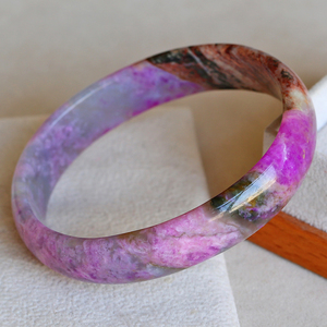 舒俱来贵妃手镯水晶女款一物一图樱花色种南非产