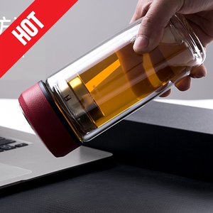 亚泰双层玻璃杯360ml水杯