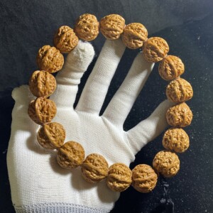 水波纹龙脊 野生文玩小核桃手持 京八棱蛤蟆头龙脊 秋子男士单圈