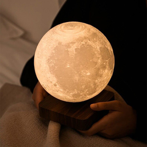 磁悬浮月球小夜灯卧室床头网红氛围星球月亮送礼物陪嫁灯结婚