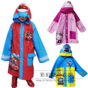 包邮D-292外贸儿童雨衣 男童女童卡通雨披 中小童雨具幼儿园雨衣
