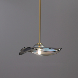 异形餐厅吊灯设计师款五光十色卧室床头灯现代简约玻璃长杆吧台灯