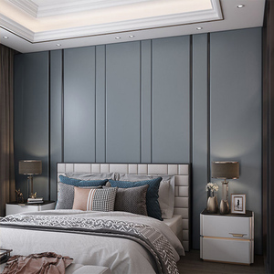 欧式硬包客厅电视背景墙轻奢简约主卧室床头装饰沙发墙护墙板定制