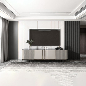 电视背景墙硬包皮革卧室床头格栅木饰面护墙板轻奢沙发墙纯色定制