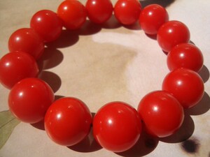 中东古董贵族蜜蜡  伊朗老橙红骨蜡圆珠老彩蜜手串  赚心价