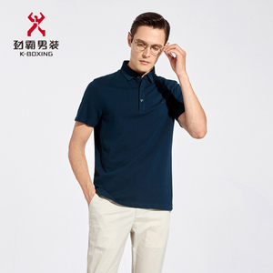 劲霸男装短袖t恤商务休闲