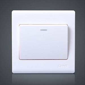 正泰单联一开双控来回开关 单开双控 墙壁开关面板插座86型new7d