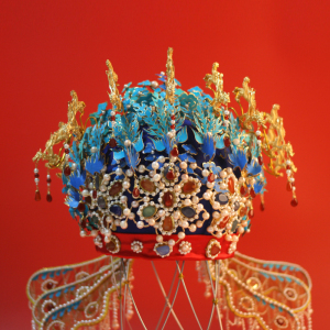 仿定陵十二龙九凤冠孝靖皇后礼冠明制汉服婚礼头冠凤冠霞帔复原