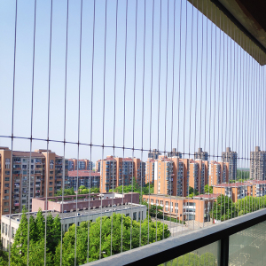 绍兴阳台隐形防护网高楼防盗网儿童安全防护栏不锈钢丝防坠落