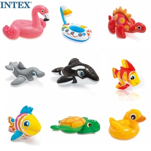 新款intex58590婴幼儿充气戏水玩具儿童洗澡游泳水中玩耍玩沙动物