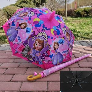 叶罗丽雨伞儿童公主儿童雨伞小学生幼儿园带防水套卡通安全长柄自