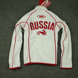 外贸原单女bosco sport俄罗斯运动户外摇粒绒外套加厚保暖夹克