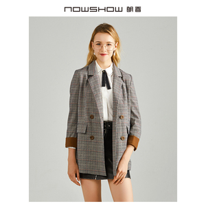 00朗香旗舰店天猫nowshow朗香中长款女外套新品长衬衫外套931121人