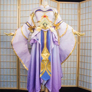 出租王者荣耀露娜cos皮肤紫霞仙子cosplay女动漫服装租赁金兔手机5
