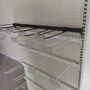 超市货架双线挂钩商品小卖铺便利店展示架配件多功能方管横梁挂件